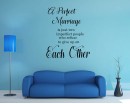 A perfect marriage is just two imperfect people who refuse to give up on Each other-Wedding Decal-Public sign A perfect marriage is just two imperfect people who refuse to give up on Each other-Wedding Decal-Public sign